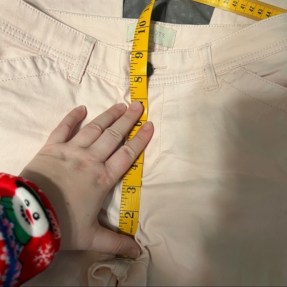 Talbots light pink cropped pants cotton spandex size 2 petite 2P - Picture 3 of 9